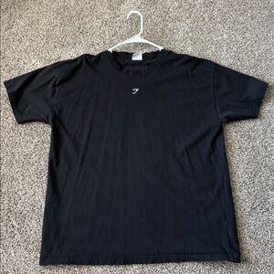 Gymshark Script Graphic Oversized T-Shirt Black ( Size XL )